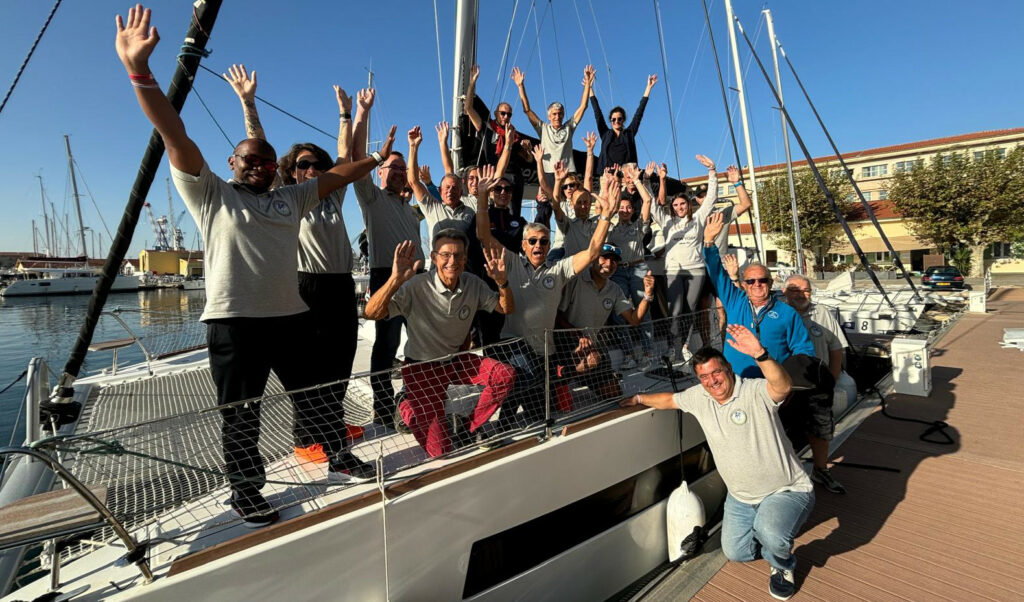 Le groupe sur le pont de Jupiter